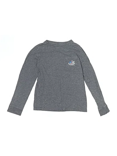 Pre-owned Vineyard Vines Kids' Long Sleeve T-shirt In Gray