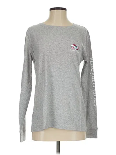 Pre-owned Vineyard Vines Long Sleeve T-shirt In Gray