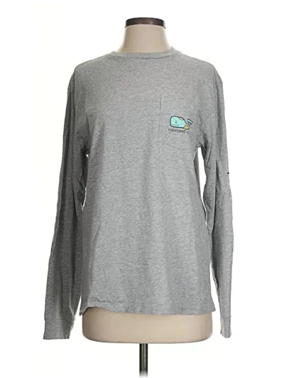 Pre-owned Vineyard Vines Long Sleeve T-shirt In Gray
