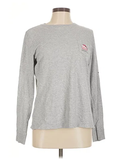 Pre-owned Vineyard Vines Long Sleeve T-shirt In Gray