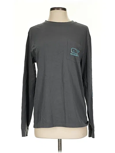 Pre-owned Vineyard Vines Long Sleeve T-shirt In Gray