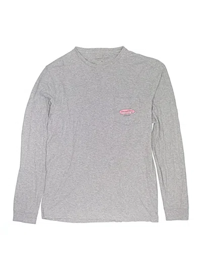 Pre-owned Vineyard Vines Kids' Long Sleeve T-shirt In Gray