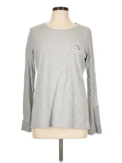 Pre-owned Vineyard Vines Long Sleeve T-shirt In Gray