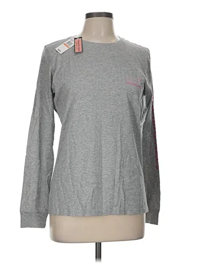 Pre-owned Vineyard Vines Long Sleeve T-shirt In Gray