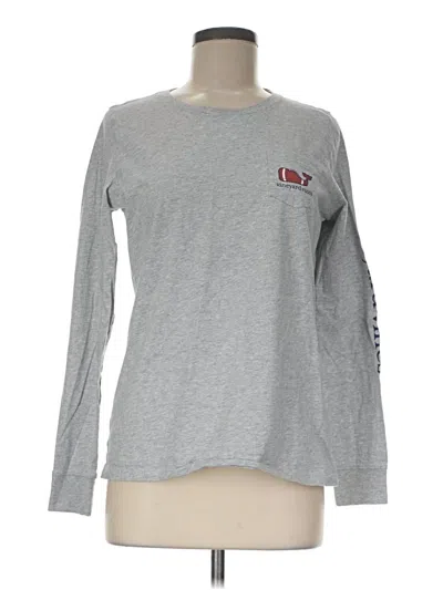 Pre-owned Vineyard Vines Long Sleeve T-shirt In Gray