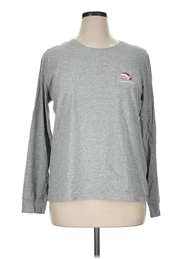 Pre-owned Vineyard Vines Long Sleeve T-shirt In Gray