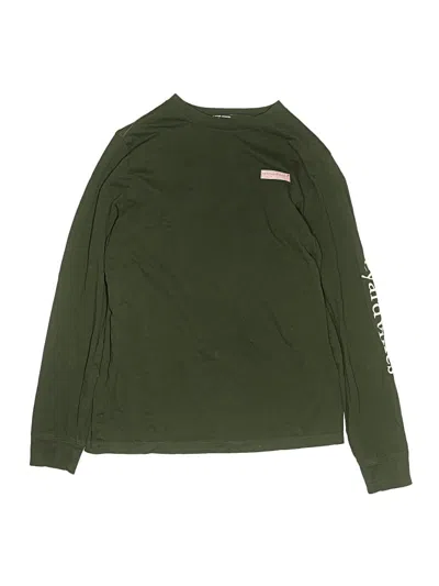 Pre-owned Vineyard Vines Kids' Long Sleeve T-shirt In Green