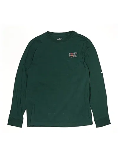 Pre-owned Vineyard Vines Kids' Long Sleeve T-shirt In Green