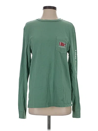 Pre-owned Vineyard Vines Long Sleeve T-shirt In Green