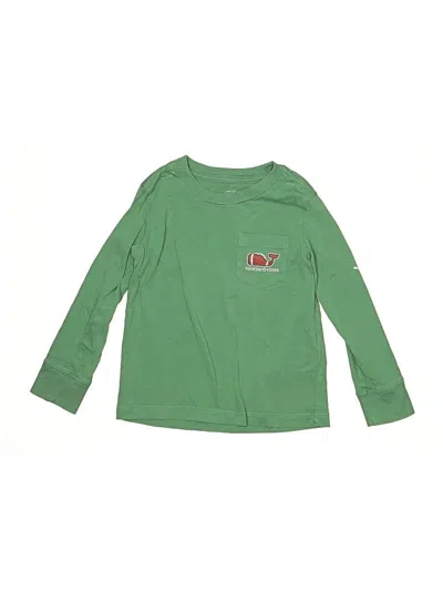Pre-owned Vineyard Vines Kids' Long Sleeve T-shirt In Green