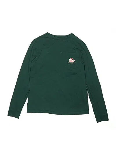 Pre-owned Vineyard Vines Kids' Long Sleeve T-shirt In Green