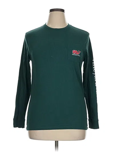 Pre-owned Vineyard Vines Long Sleeve T-shirt In Green