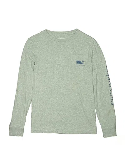 Pre-owned Vineyard Vines Kids' Long Sleeve T-shirt In Green