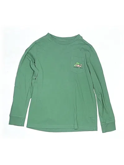 Pre-owned Vineyard Vines Kids' Long Sleeve T-shirt In Green