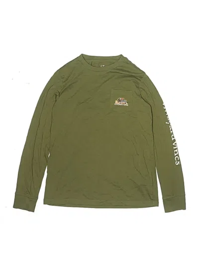 Pre-owned Vineyard Vines Kids' Long Sleeve T-shirt In Green
