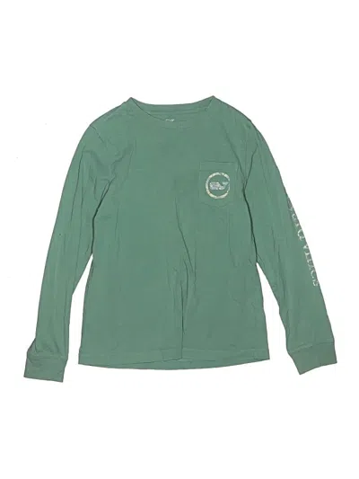 Pre-owned Vineyard Vines Kids' Long Sleeve T-shirt In Green