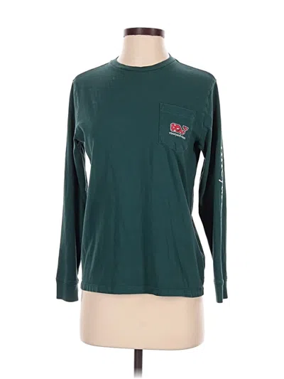 Pre-owned Vineyard Vines Long Sleeve T-shirt In Green