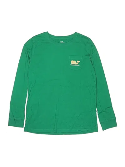 Pre-owned Vineyard Vines Kids' Long Sleeve T-shirt In Green