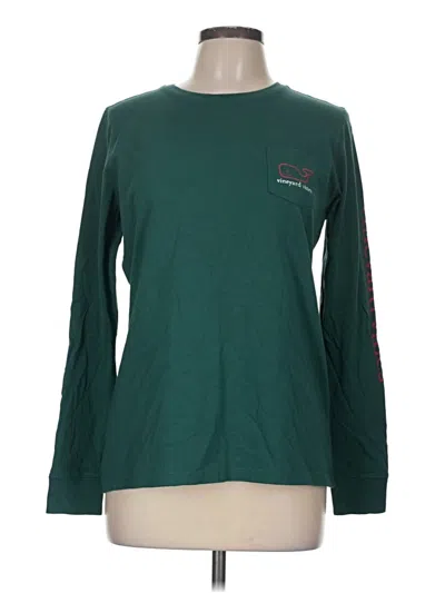 Pre-owned Vineyard Vines Long Sleeve T-shirt In Green