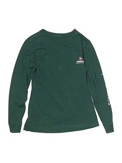 Pre-owned Vineyard Vines Kids' Long Sleeve T-shirt In Green
