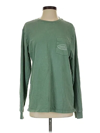 Pre-owned Vineyard Vines Long Sleeve T-shirt In Green