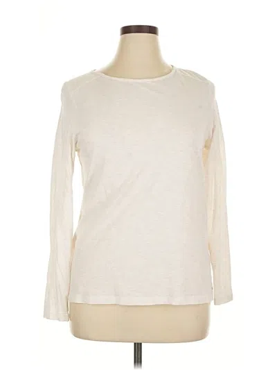 Pre-owned Vineyard Vines Long Sleeve T-shirt In Ivory