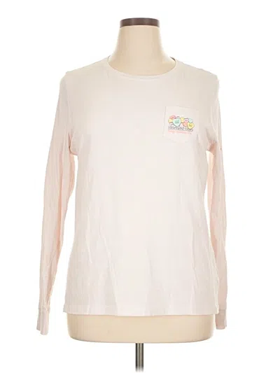 Pre-owned Vineyard Vines Long Sleeve T-shirt In Ivory