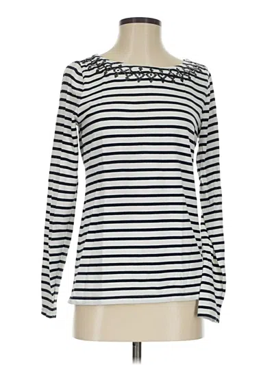 Pre-owned Vineyard Vines Long Sleeve T-shirt In Ivory