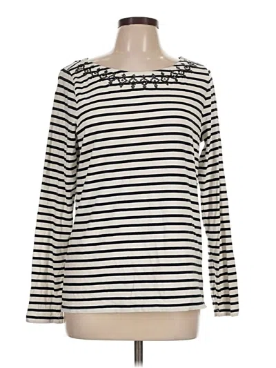 Pre-owned Vineyard Vines Long Sleeve T-shirt In Ivory
