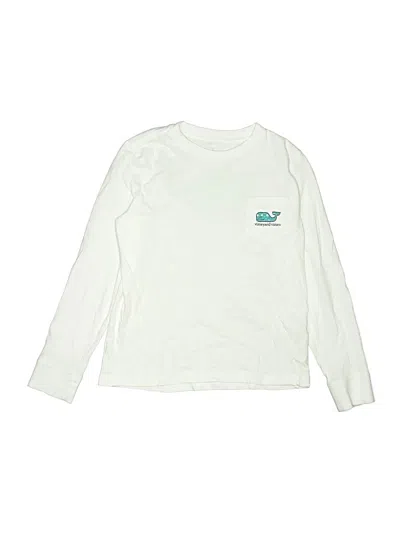 Pre-owned Vineyard Vines Kids' Long Sleeve T-shirt In Ivory
