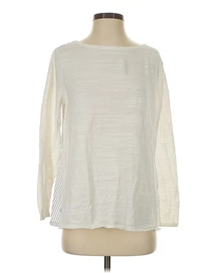 Pre-owned Vineyard Vines Long Sleeve T-shirt In Ivory