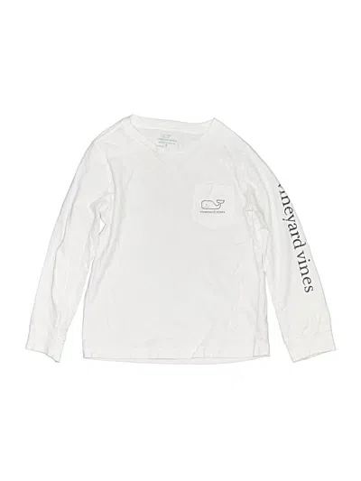 Pre-owned Vineyard Vines Kids' Long Sleeve T-shirt In Ivory