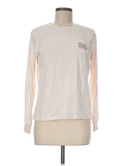 Pre-owned Vineyard Vines Long Sleeve T-shirt In Ivory