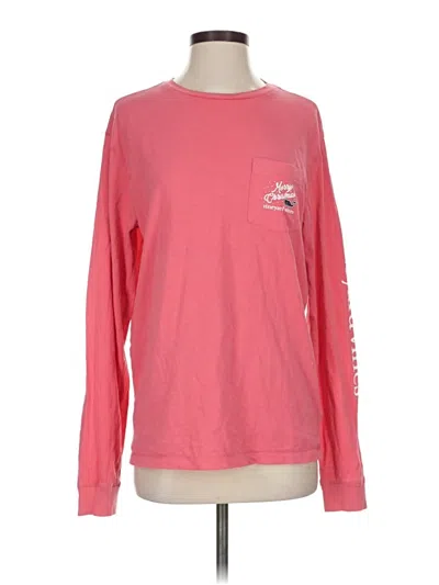 Pre-owned Vineyard Vines Long Sleeve T-shirt In Pink