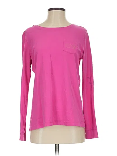 Pre-owned Vineyard Vines Long Sleeve T-shirt In Pink