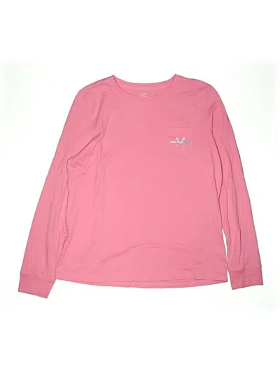 Pre-owned Vineyard Vines Kids' Long Sleeve T-shirt In Pink