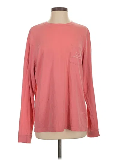 Pre-owned Vineyard Vines Long Sleeve T-shirt In Pink