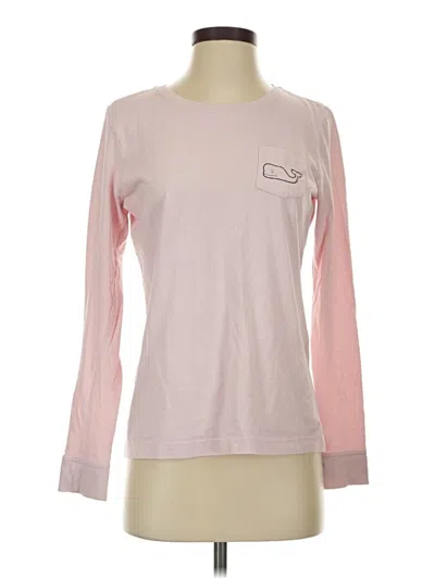 Pre-owned Vineyard Vines Long Sleeve T-shirt In Pink