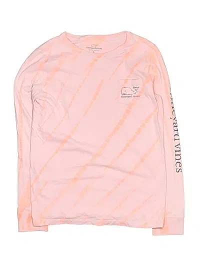 Pre-owned Vineyard Vines Kids' Long Sleeve T-shirt In Pink