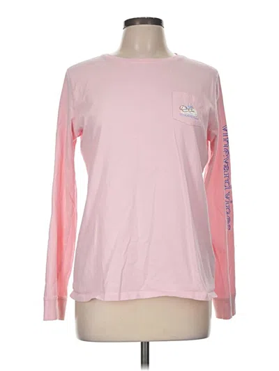 Pre-owned Vineyard Vines Long Sleeve T-shirt In Pink