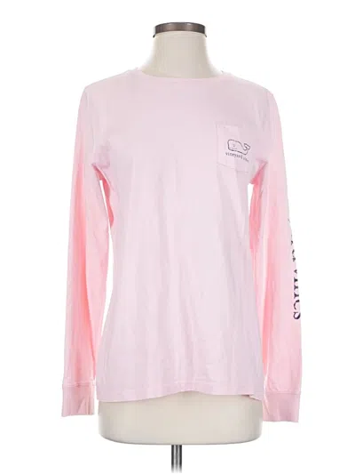 Pre-owned Vineyard Vines Long Sleeve T-shirt In Pink