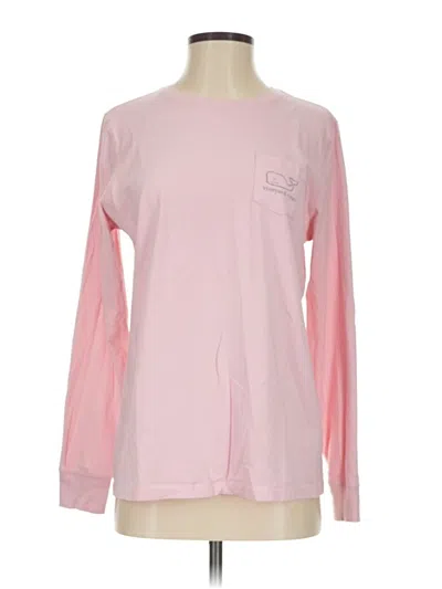 Pre-owned Vineyard Vines Long Sleeve T-shirt In Pink