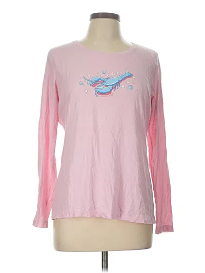 Pre-owned Vineyard Vines Long Sleeve T-shirt In Pink