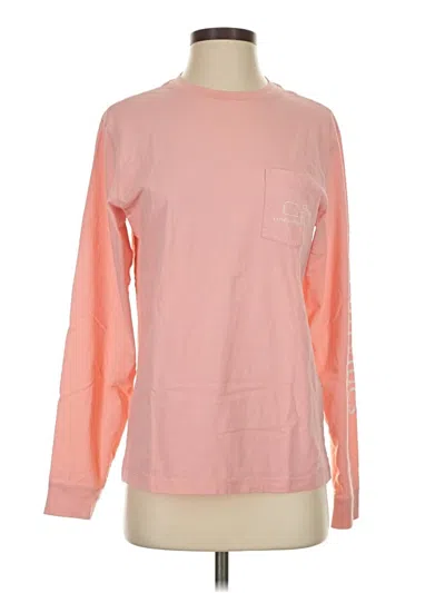 Pre-owned Vineyard Vines Long Sleeve T-shirt In Pink