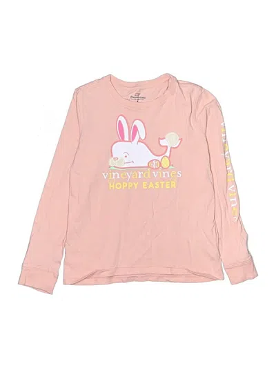 Pre-owned Vineyard Vines Kids' Long Sleeve T-shirt In Pink