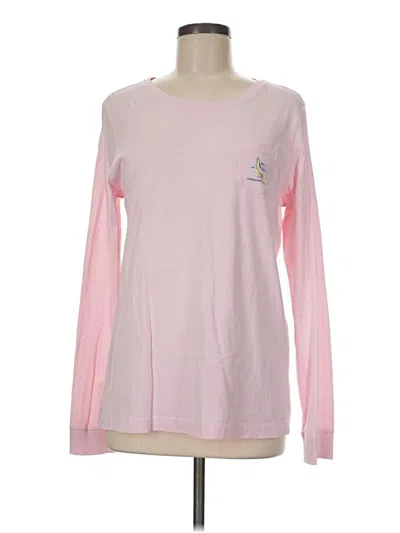 Pre-owned Vineyard Vines Long Sleeve T-shirt In Pink
