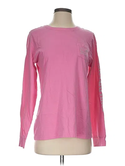 Pre-owned Vineyard Vines Long Sleeve T-shirt In Pink