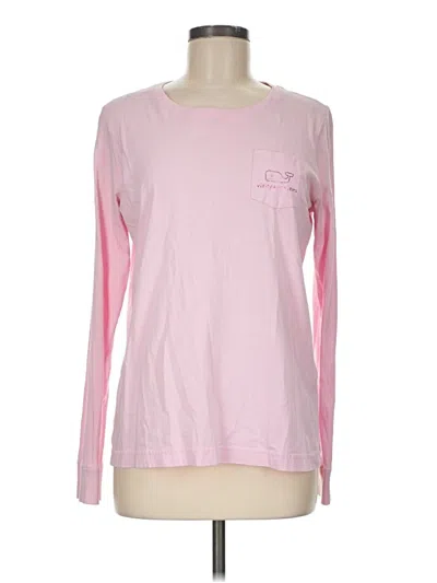 Pre-owned Vineyard Vines Long Sleeve T-shirt In Pink