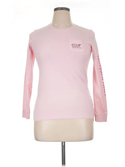 Pre-owned Vineyard Vines Long Sleeve T-shirt In Pink