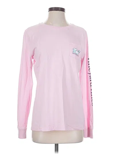 Pre-owned Vineyard Vines Long Sleeve T-shirt In Pink